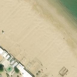 Sand Volleyball Court — aerial view