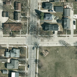 Sheboygan Beach Volleyball Court — aerial view