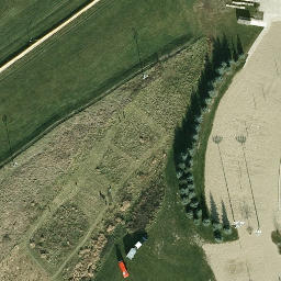 Bramalea Beach Volleyball Court #2 — aerial view