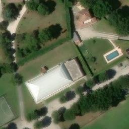 Volleyball Court near Piandimeleto — aerial view