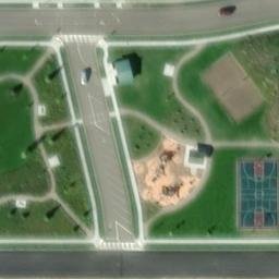 Driggs Beach Volleyball Court #1 — aerial view