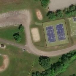 Little Falls Beach Volleyball Court — aerial view
