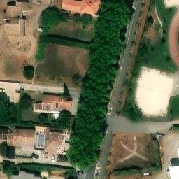 Sand Volleyball Court — aerial view