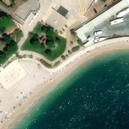 Sand Volleyball Court — aerial view