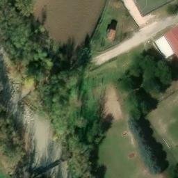 Sand Volleyball Court — aerial view