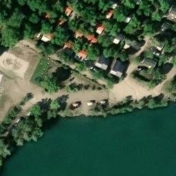 Sand Volleyball Court — aerial view