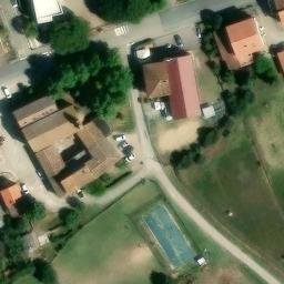 Sand Volleyball Court — aerial view