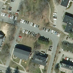 Sand Volleyball Court in Hanover, NH — aerial view
