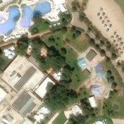 Sand Volleyball Court — aerial view