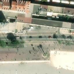 Sand Volleyball Court — aerial view