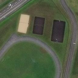 Sand Volleyball Court — aerial view