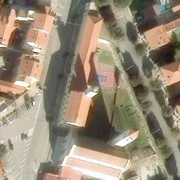 Volleyball Court near Pisa — aerial view