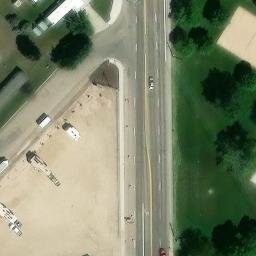 Caldwell Beach Volleyball Court #5 — aerial view