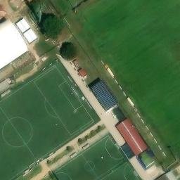 Volleyball Court near Fornacette — aerial view