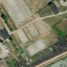 Sand Volleyball Court — aerial view
