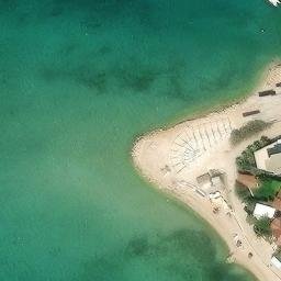Sand Volleyball Court — aerial view