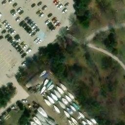 Ashbridge's Bay Beach Volleyball — aerial view