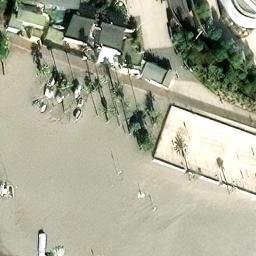 Sand Volleyball Court — aerial view