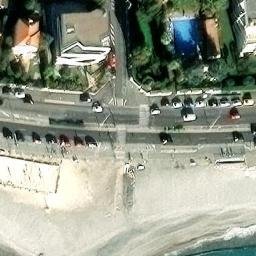 Sand Volleyball Court — aerial view
