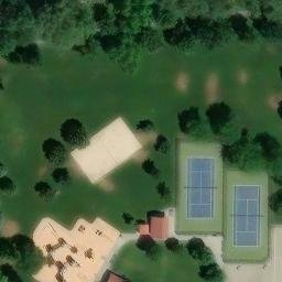 Boise Beach Volleyball Court #8 — aerial view