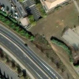 Volleyball Court near Clapiers — aerial view