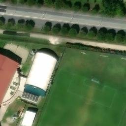 Sand Volleyball Court — aerial view