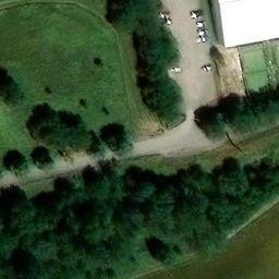 Sand Volleyball Court — aerial view