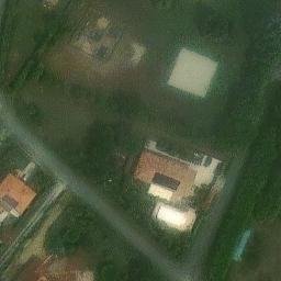 Volleyball Court near Saint-Marcel-Paulel — aerial view