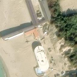 Sand Volleyball Court — aerial view