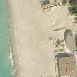 Sand Volleyball Court — aerial view