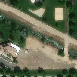 Meridian Beach Volleyball Court #6 — aerial view