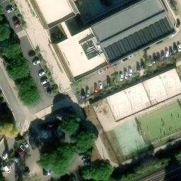 Sand Volleyball Court — aerial view