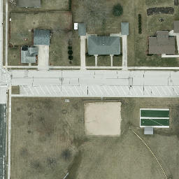 Oostburg Beach Volleyball Court #2 — aerial view