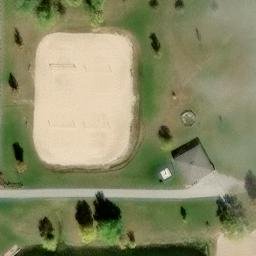 Midland Beach Volleyball Court #11 — aerial view