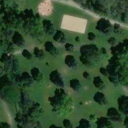 North End Beach Volleyball Court #1 — aerial view