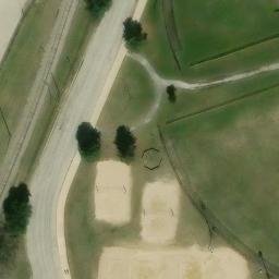 Bay City Beach Volleyball Court #8 — aerial view