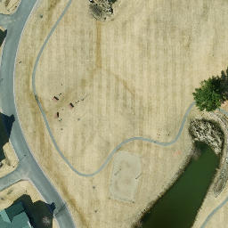 Lake Delton Beach Volleyball Court — aerial view