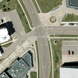 Pentagon Volleyball — aerial view