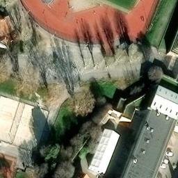Sand Volleyball Court — aerial view