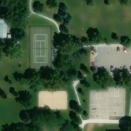 Boise Beach Volleyball Court #4 — aerial view