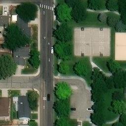 Southeast Boise Beach Volleyball Court #1 — aerial view