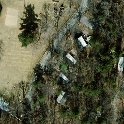 Town of Delton Beach Volleyball Court #1 — aerial view
