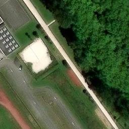 Sand Volleyball Court — aerial view