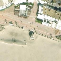Sand Volleyball Court — aerial view