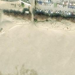 Sand Volleyball Court — aerial view