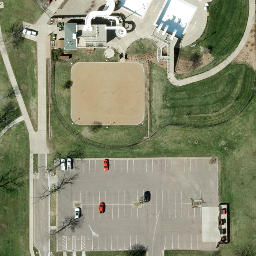 Sioux Falls Beach Volleyball Court #14 — aerial view