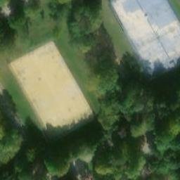 Sand Volleyball Court — aerial view