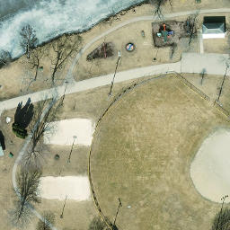 Cambria Beach Volleyball Court #2 — aerial view