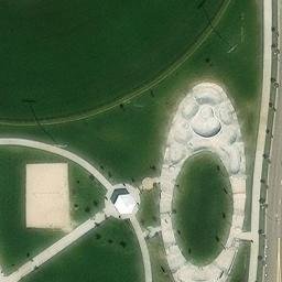 Meridian Beach Volleyball Court #2 — aerial view