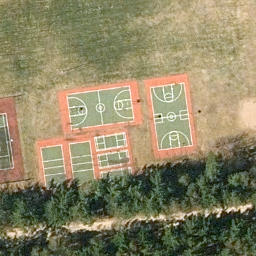 Town of Forestport Beach Volleyball Court #1 — aerial view